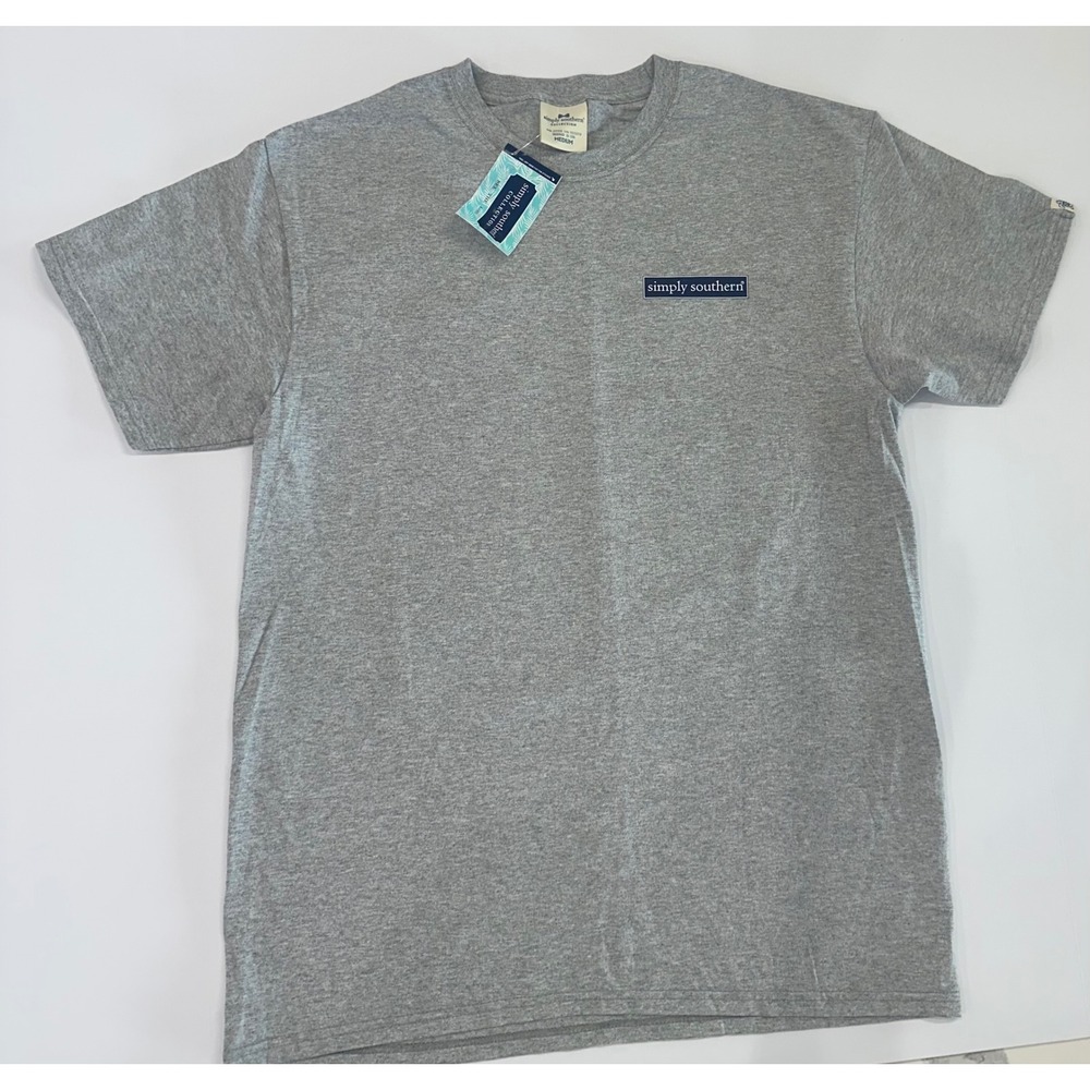 Simply Southern Gray Camper Graphic T-Shirt Stay For A While Medium NWT - Picture 2 of 7